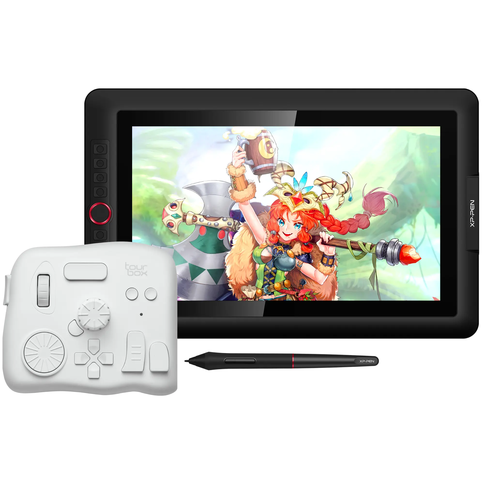 XPPen Artist 24 QHD 、TourBox Liteのセット Tourbox Elite x XP-Pen Artist Display 24 Pro Combo review